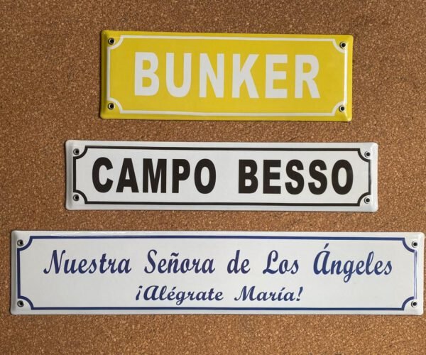 Fondos en Color — Placas Parmui Placa enlozada Parmui, fondos en color