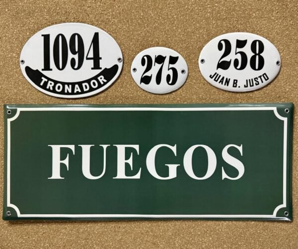Fondos en Color — Placas Parmui Placa enlozada Parmui, fondos en color