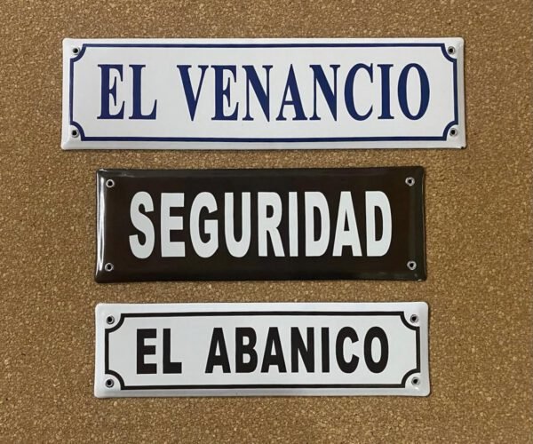 Fondos en Color — Placas Parmui Placa enlozada Parmui, fondos en color
