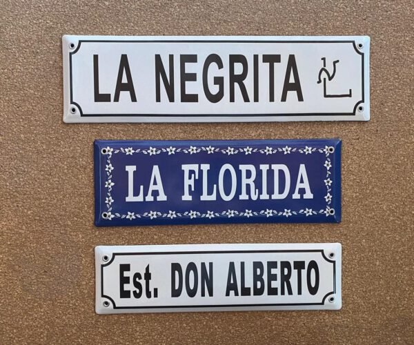 Fondos en Color — Placas Parmui Placa enlozada Parmui, fondos en color