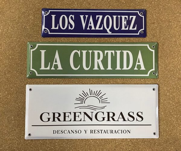 Fondos en Color — Placas Parmui Placa enlozada Parmui, fondos en color