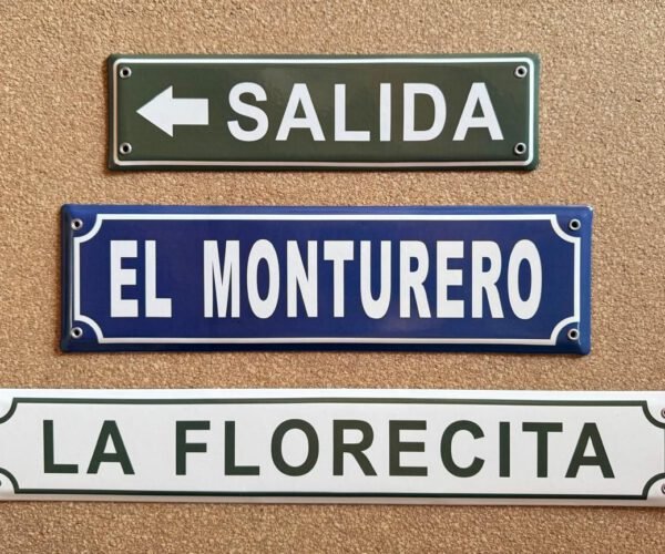 Fondos en Color — Placas Parmui Placa enlozada Parmui, fondos en color