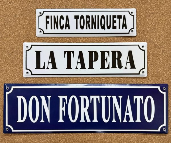 Fondos en Color — Placas Parmui Placa enlozada Parmui, fondos en color