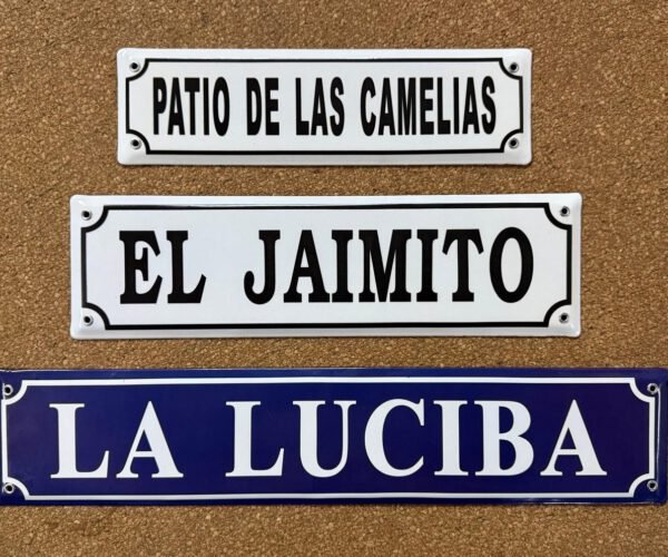 Fondos en Color — Placas Parmui Placa enlozada Parmui, fondos en color