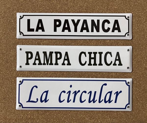 Sin Marco — Placas Parmui Placa enlozada Parmui, sin marco