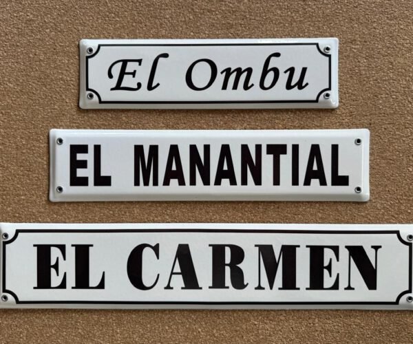 Sin Marco — Placas Parmui Placa enlozada Parmui, sin marco