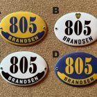Placas Boca Juniors — diseños A, B, C y D
