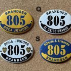 Placas Boca Juniors — diseños P, Q, R y S