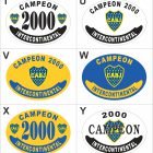 Placas Boca Juniors — diseños T, U, V, W, X e Y