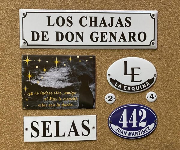 Conmemorativas — Placas Parmui Placa enlozada Parmui, conmemorativas