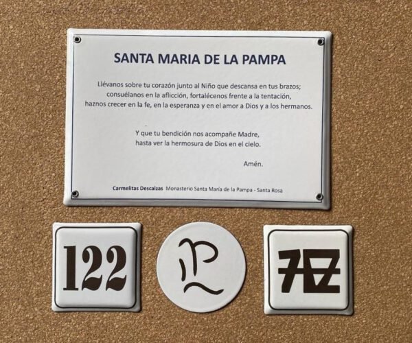 Conmemorativas — Placas Parmui Placa enlozada Parmui, conmemorativas
