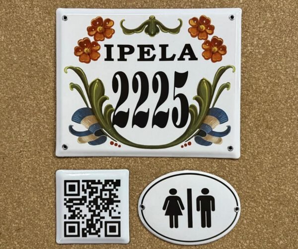 Cuadradas — Placas Parmui Placa enlozada Parmui, cuadradas