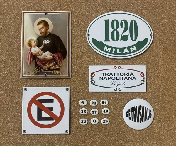 Medidas pequeñas — Placas Parmui Placa enlozada Parmui, medidas pequeñas
