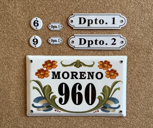 Medidas pequeñas — Placas Parmui Placa enlozada Parmui, medidas pequeñas