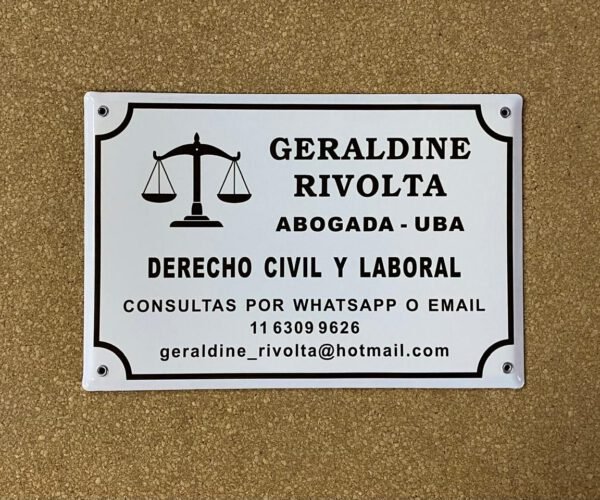Profesionales — Placas Parmui Placa enlozada Parmui, profesionales