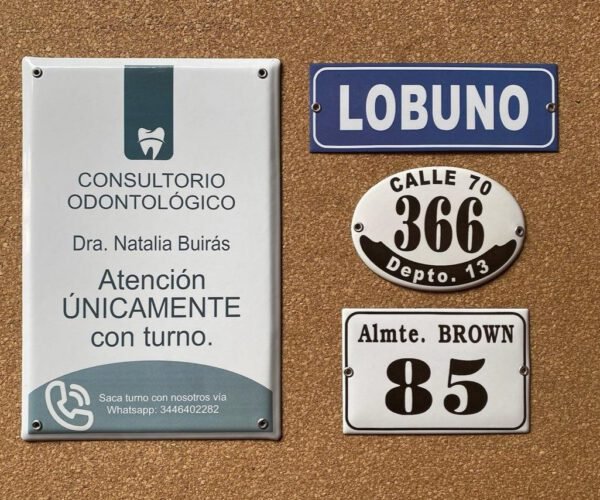 Profesionales — Placas Parmui Placa enlozada Parmui, profesionales