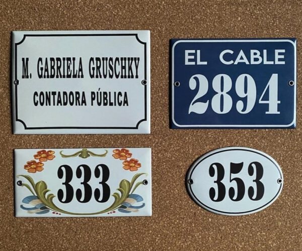 Profesionales — Placas Parmui Placa enlozada Parmui, profesionales