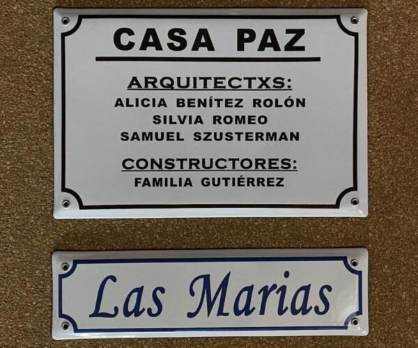 Profesionales — Placas Parmui Placa enlozada Parmui, profesionales