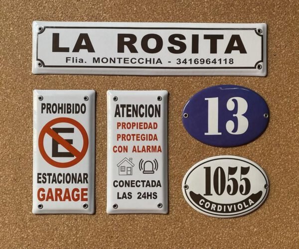 Prohibido estacionar — Placas Parmui Placa enlozada Parmui, prohibido estacionar