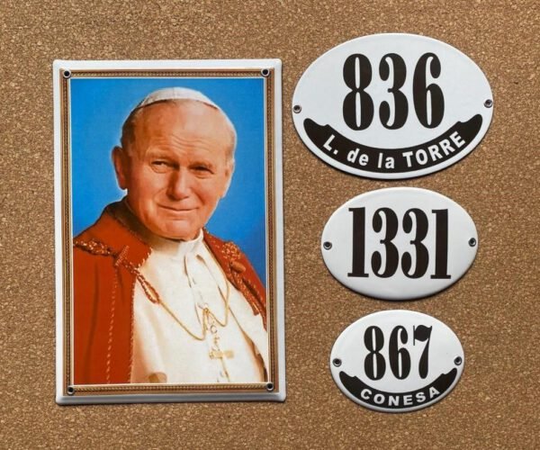 Religiosas — Placas Parmui Placa enlozada Parmui, religiosas