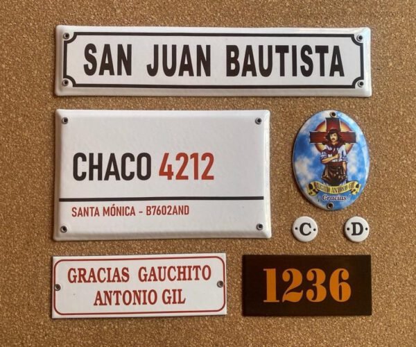 Religiosas — Placas Parmui Placa enlozada Parmui, religiosas