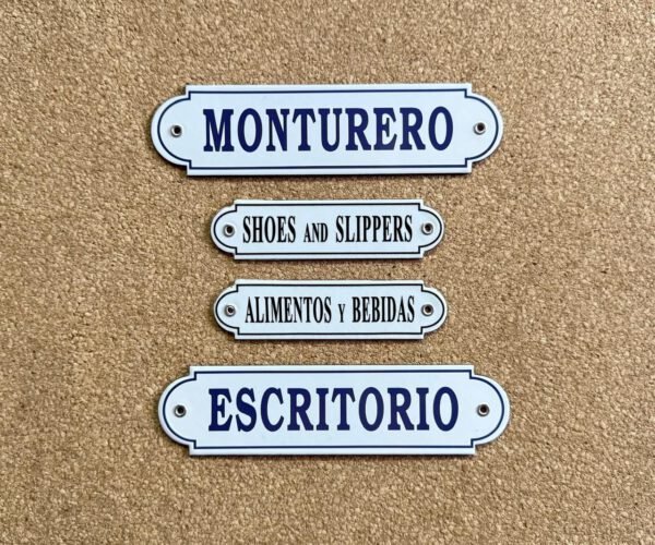 Sagomadas — Placas Parmui Placa enlozada Parmui, sagomadas