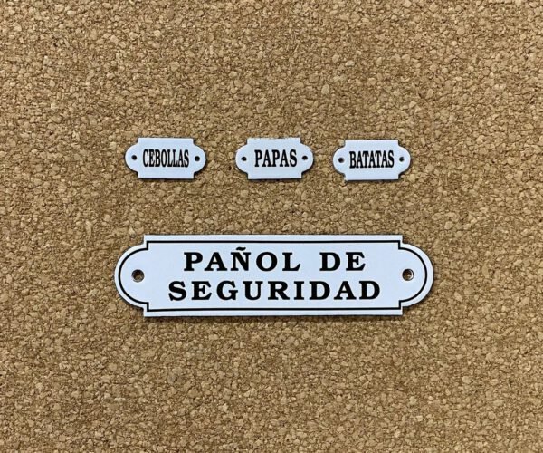 Sagomadas — Placas Parmui Placa enlozada Parmui, sagomadas