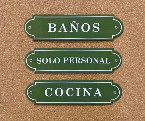 Sagomadas — Placas Parmui Placa enlozada Parmui, sagomadas