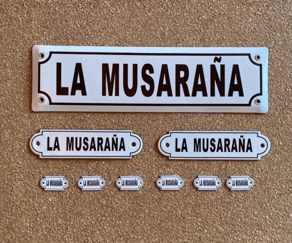 Sagomadas — Placas Parmui Placa enlozada Parmui, sagomadas