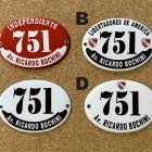 Placas Independiente — diseños A, B, C y D