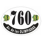 Placa enlozada de Aldosivi, diseño B