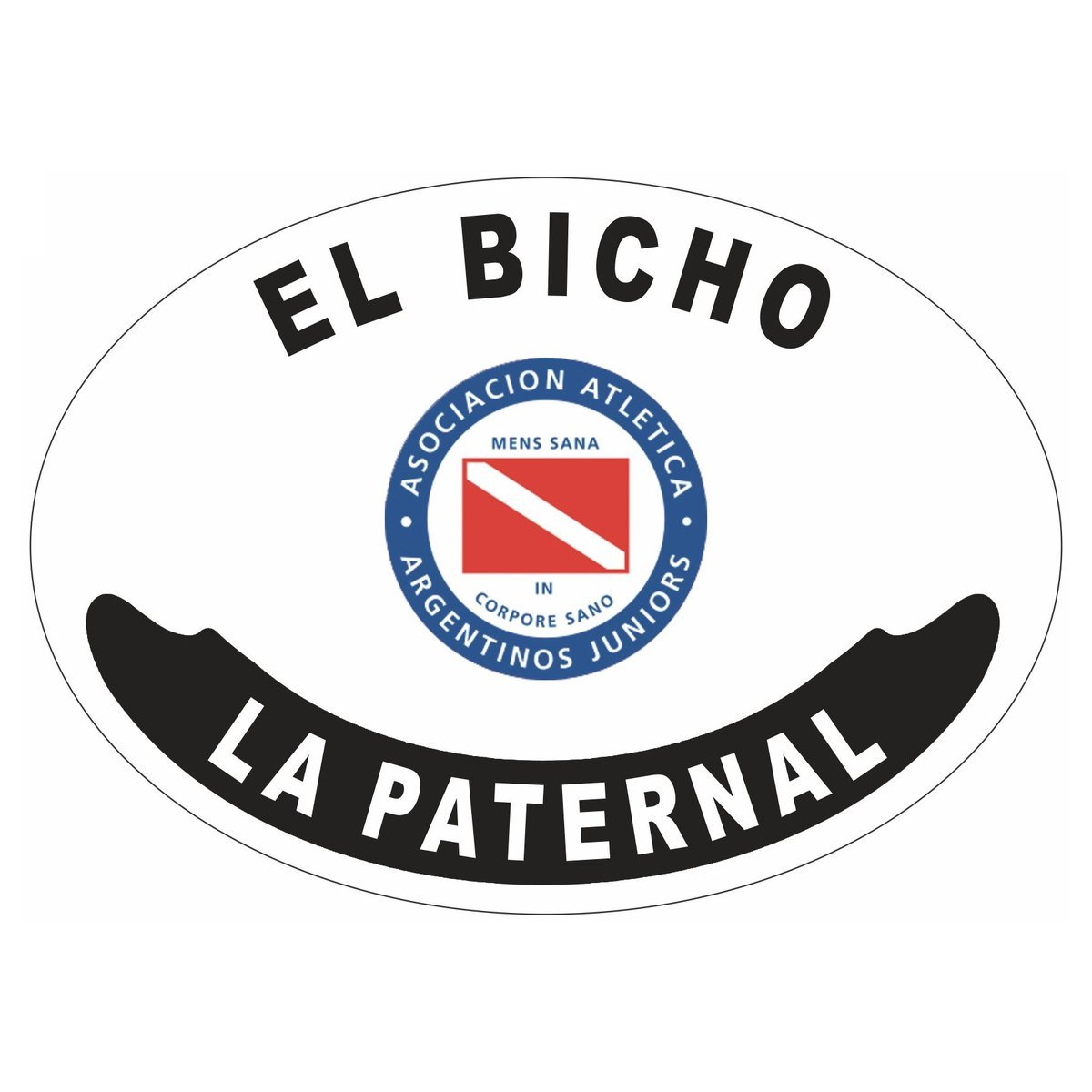 Placa enlozada de Argentinos Juniors, diseño I