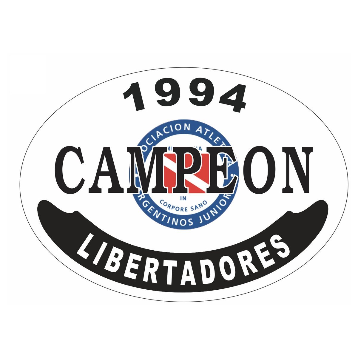 Placa enlozada de Argentinos Juniors, diseño M