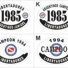 Modelos de placa enlozada de Argentinos Juniors