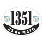 Placa enlozada de Atlético Tucumán, diseño B