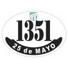 Placa enlozada de Atlético Tucumán, diseño C