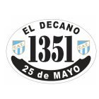 Placa enlozada de Atlético Tucumán, diseño D