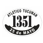 Placa enlozada de Atlético Tucumán, diseño E