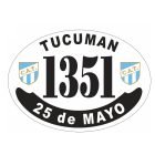 Placa enlozada de Atlético Tucumán, diseño F