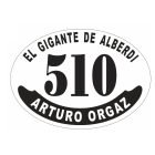 Placa enlozada de Belgrano, diseño H
