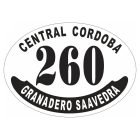 Placa enlozada de Central Córdoba, diseño E