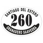Placa enlozada de Central Córdoba, diseño F