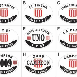 Modelos de placa enlozada de Estudiantes de La Plata