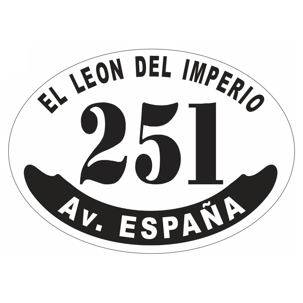 Placa enlozada de Estudiantes de Río Cuarto, diseño D