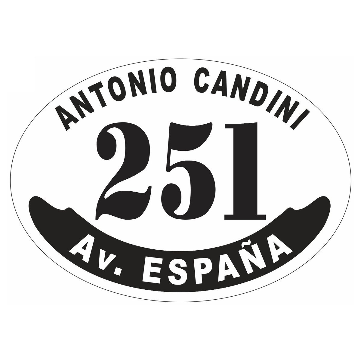 Placa enlozada de Estudiantes de Río Cuarto, diseño G