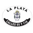 Placa enlozada de Gimnasia y Esgrima La Plata, diseño A