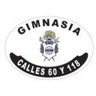 Placa enlozada de Gimnasia y Esgrima La Plata, diseño B