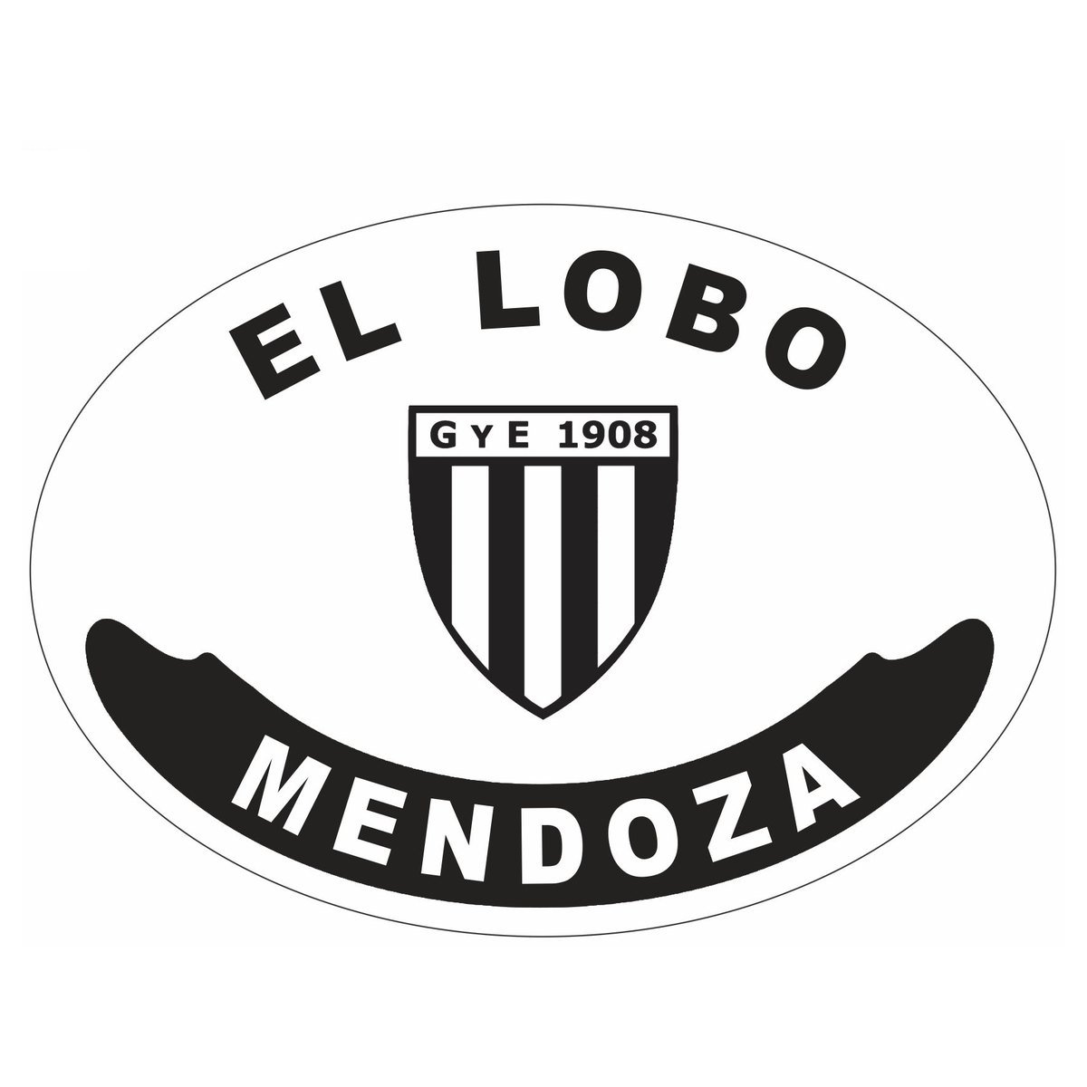 Placa enlozada de Gimnasia y Esgrima de Mendoza, diseño C