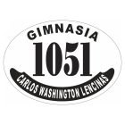 Placa enlozada de Gimnasia y Esgrima de Mendoza, diseño F