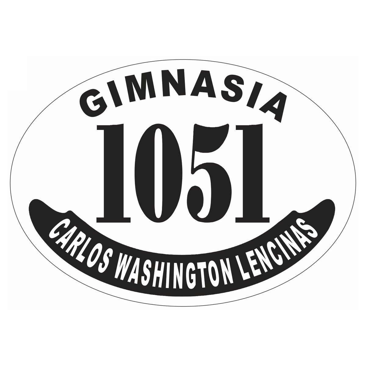 Placa enlozada de Gimnasia y Esgrima de Mendoza, diseño F